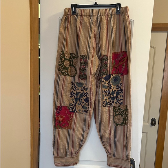 Jaded Gypsy Striped Patchwork Women’s Pants - Picture 7 of 8